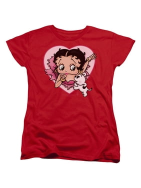 1Tee Womens St Bernard Dog Breed Colourful Retro T-Shirt